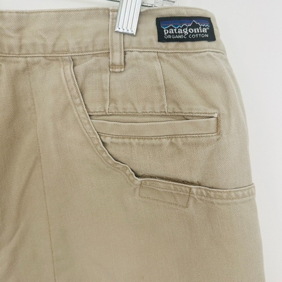 Patagonia Stand Up Shorts Mens 34 Khaki 5" Inseam Cotton Canvas 2011 - Picture 7 of 10
